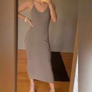 Chic Mint Green Knit Freshman 1996 Midi Dress